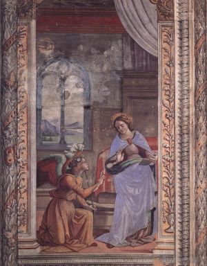 Artist Domenico Ghirlandaio's Work - Annunciation