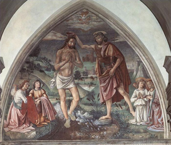 Domenico Ghirlandaio Various Paintings - Baptism Of Christ