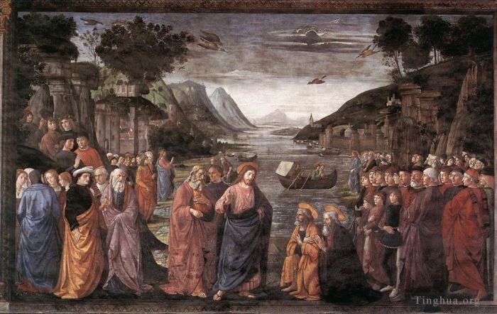 Domenico Ghirlandaio Various Paintings - Calling Of The First Apostles