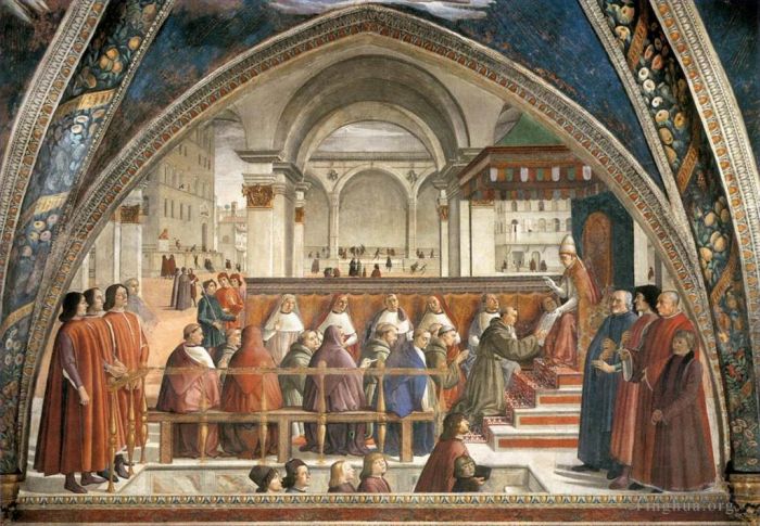 Domenico Ghirlandaio Various Paintings - Confirmation Of The Rule
