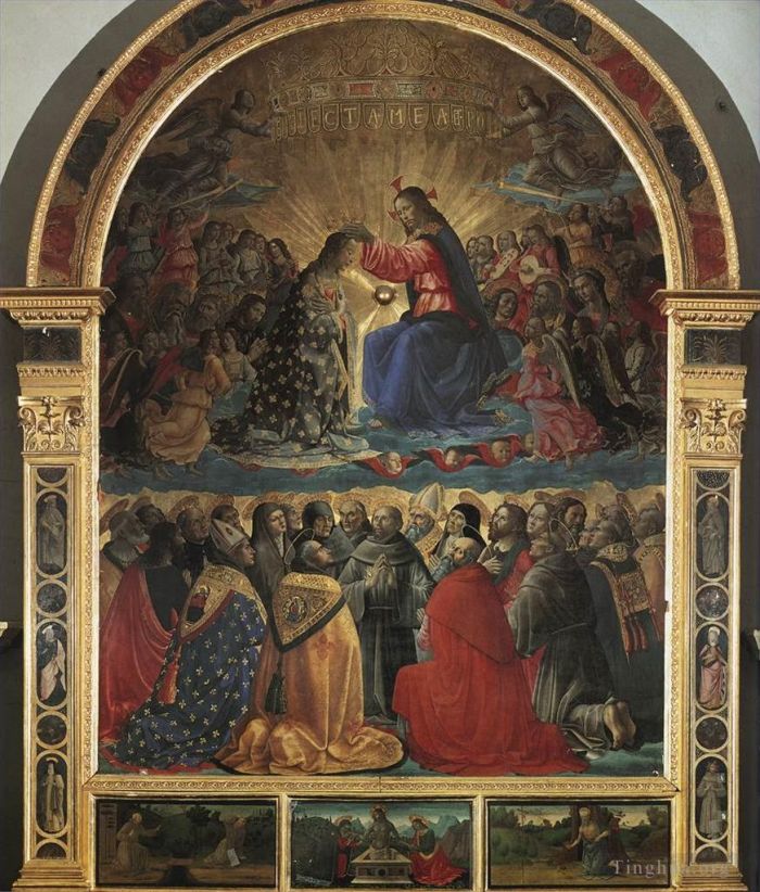 Domenico Ghirlandaio Various Paintings - Coronation Of The Virgin Pic1