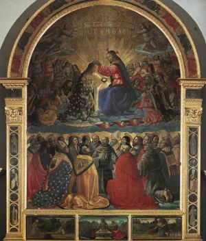 Artist Domenico Ghirlandaio's Work - Coronation Of The Virgin Pic1