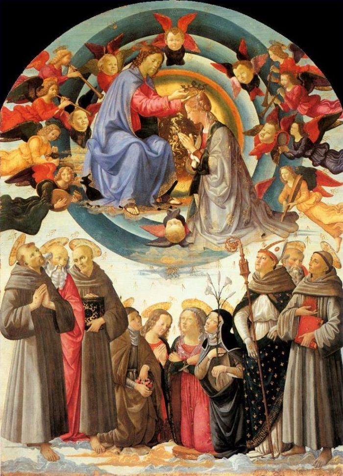 Domenico Ghirlandaio Various Paintings - Coronation Of The Virgin Pic2
