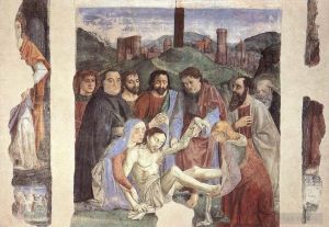 Artist Domenico Ghirlandaio's Work - Lamentaion Over The Dead Christ