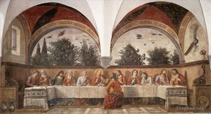 Artist Domenico Ghirlandaio's Work - Last Super 1480