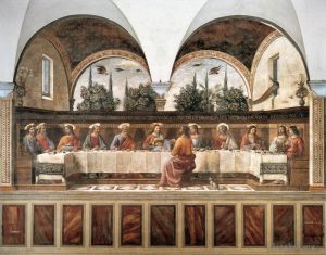 Artist Domenico Ghirlandaio's Work - Last Supper 1486