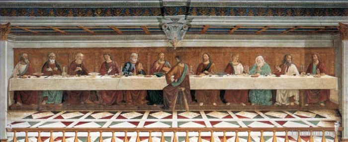Domenico Ghirlandaio Various Paintings - Last Supper