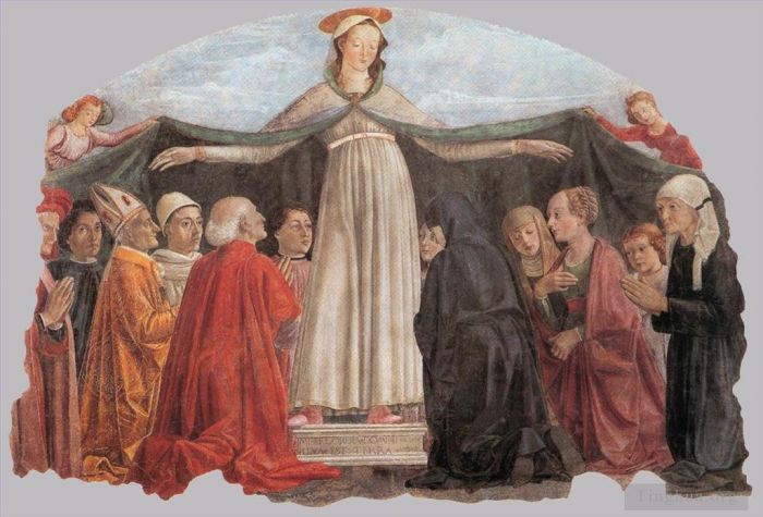 Domenico Ghirlandaio Various Paintings - Madonna Of Mercy