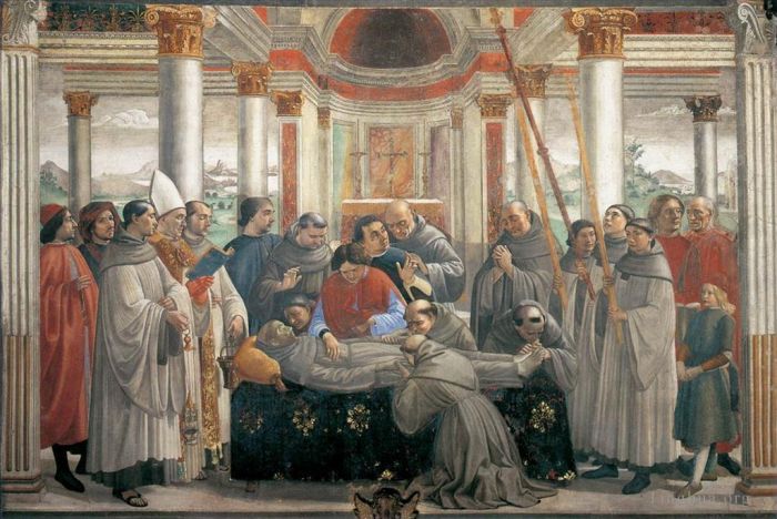 Domenico Ghirlandaio Various Paintings - Obsequies Of St Francis