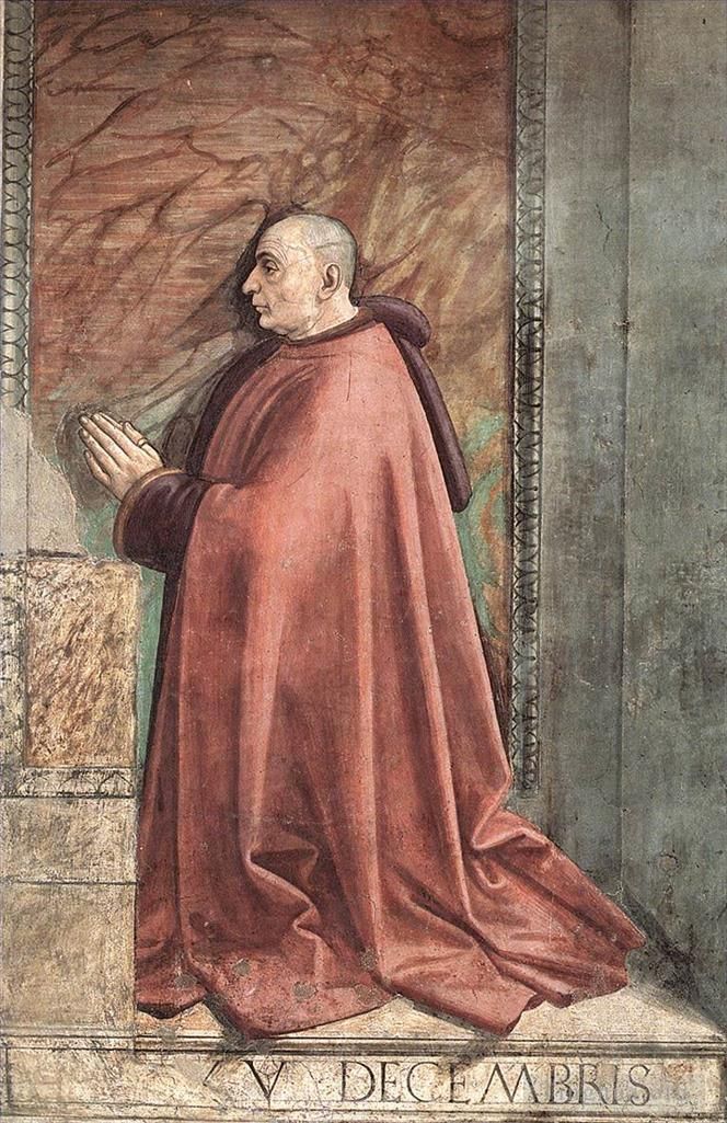Domenico Ghirlandaio Various Paintings - Portrait Of The Donor Francesco Sassetti