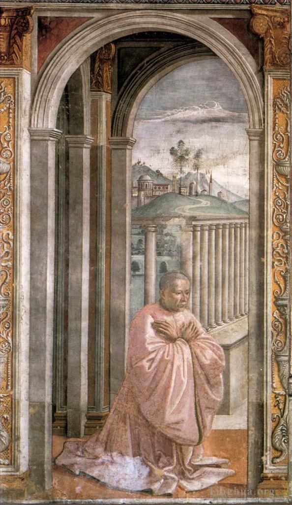 Domenico Ghirlandaio Various Paintings - Portrait Of The Donor Giovanni Tornabuoni