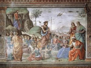 Artist Domenico Ghirlandaio's Work - Preaching Of St John The Baptist
