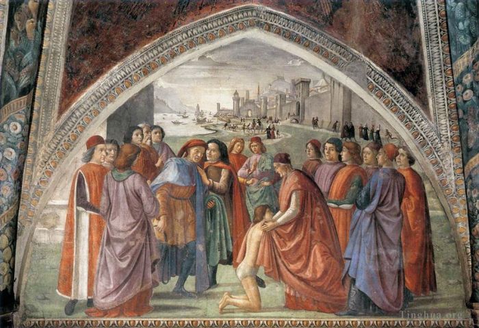 Domenico Ghirlandaio Various Paintings - Renunciation Of Worldy Goods