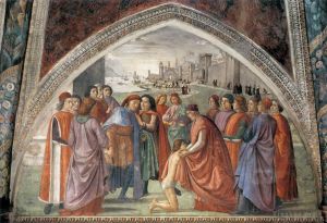 Artist Domenico Ghirlandaio's Work - Renunciation Of Worldy Goods