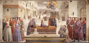 Artist Domenico Ghirlandaio's Work - Resurrection Of The Boy