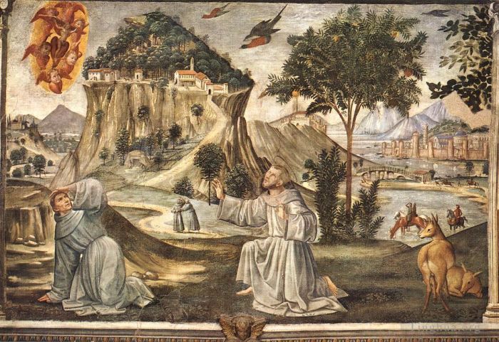 Domenico Ghirlandaio Various Paintings - Stigmata Of St Francis