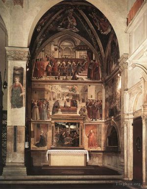Artist Domenico Ghirlandaio's Work - View Of The Sassetti Chapel