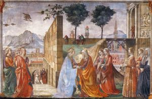 Artist Domenico Ghirlandaio's Work - Visitation
