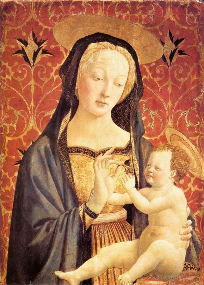 Domenico Veneziano Oil Painting - Madonna and Child 1435