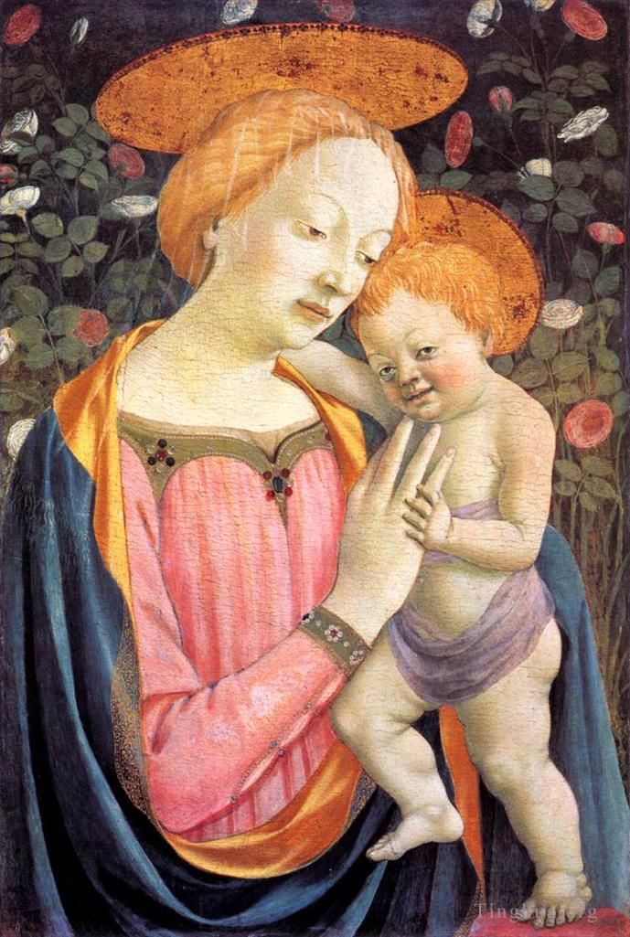 Domenico Veneziano Oil Painting - Madonna and Child 3