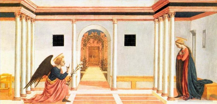 Domenico Veneziano Various Paintings - Annunciation