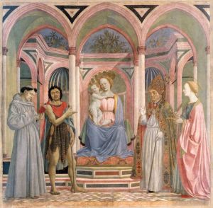 Artist Domenico Veneziano's Work - The Madonna and Child with Saints1
