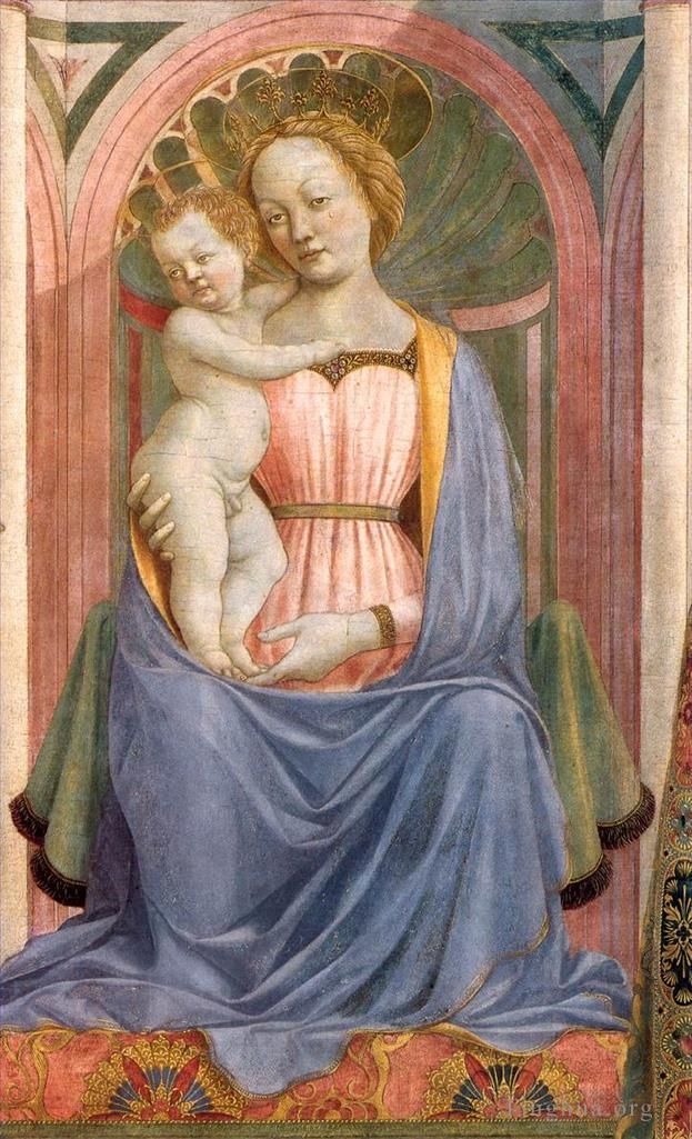 Domenico Veneziano Various Paintings - The Madonna and Child with Saints3