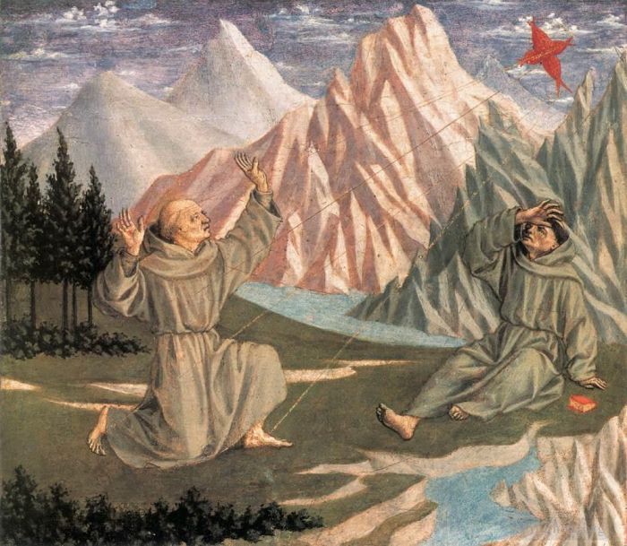 Domenico Veneziano Various Paintings - The Stigmatization of St Francis