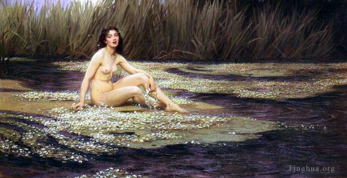 Herbert James Draper Oil Painting - The Water Nymph