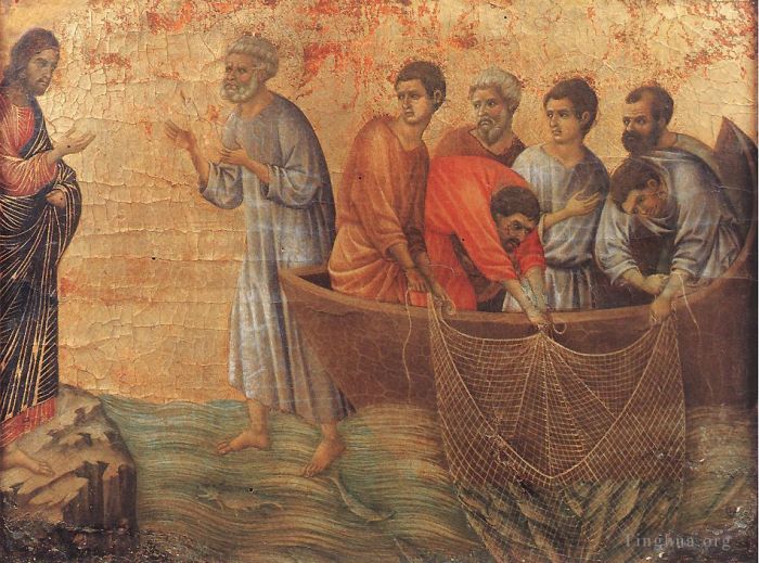 Duccio di Buoninsegna Various Paintings - Appearance on Lake Tiberias