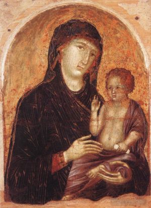 Artist Duccio di Buoninsegna's Work - Madonna and Child