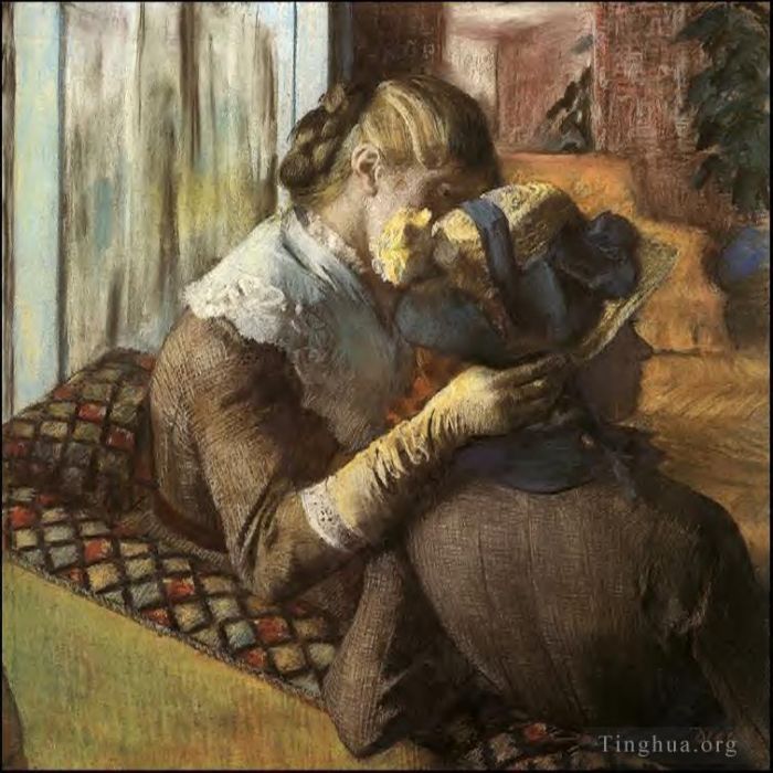Edgar Degas Oil Painting - At the Milliner s