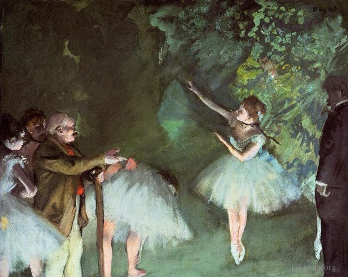 Edgar Degas Oil Painting - Ballet Rehearsal