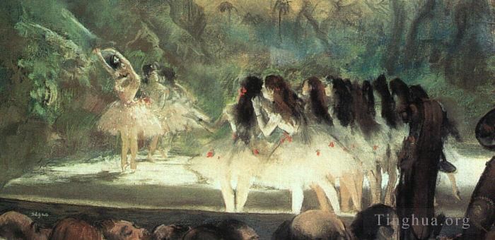 Edgar Degas Oil Painting - Ballet at the Paris Opera