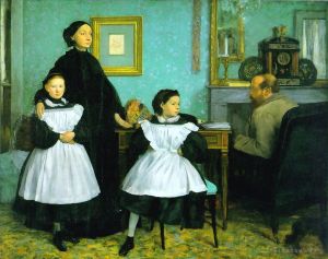 Artist Edgar Degas's Work - The Bellelli Family (Family Portrait)