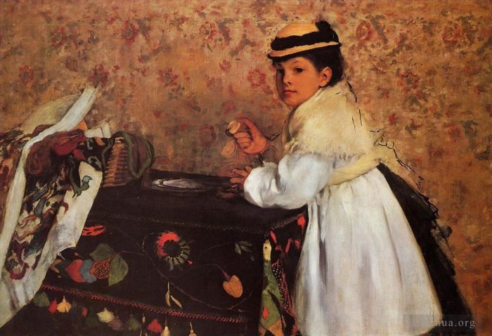 Edgar Degas Oil Painting - Hortense Valpin