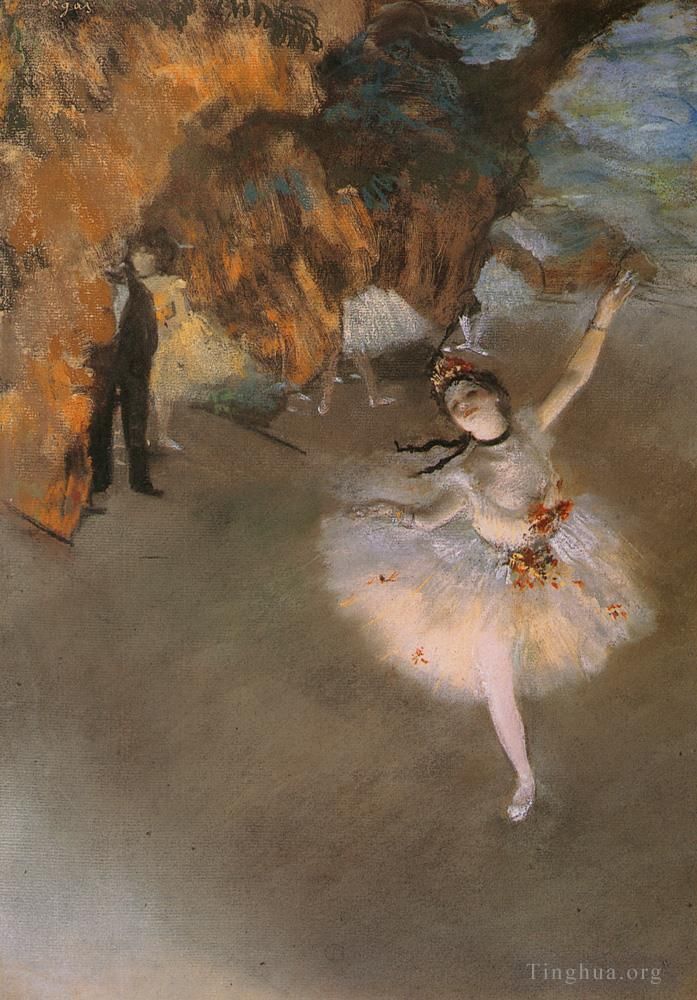 Edgar Degas Oil Painting - The Star (Ballet or Dancer on Stage)