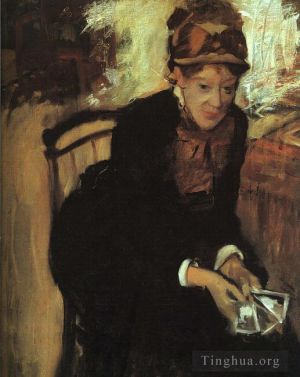 Artist Edgar Degas's Work - Portrait of Mary Cassatt