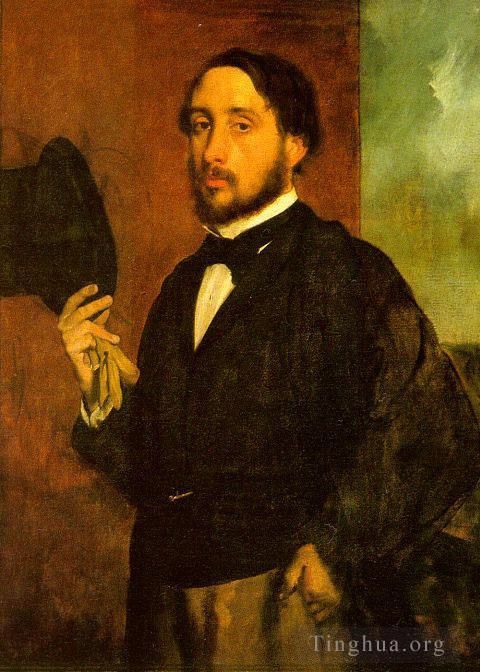 Edgar Degas Oil Painting - Self Portrait