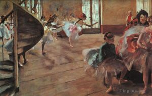Artist Edgar Degas's Work - The Rehearsal
