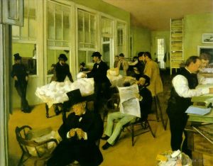 Artist Edgar Degas's Work - Cotton exchange