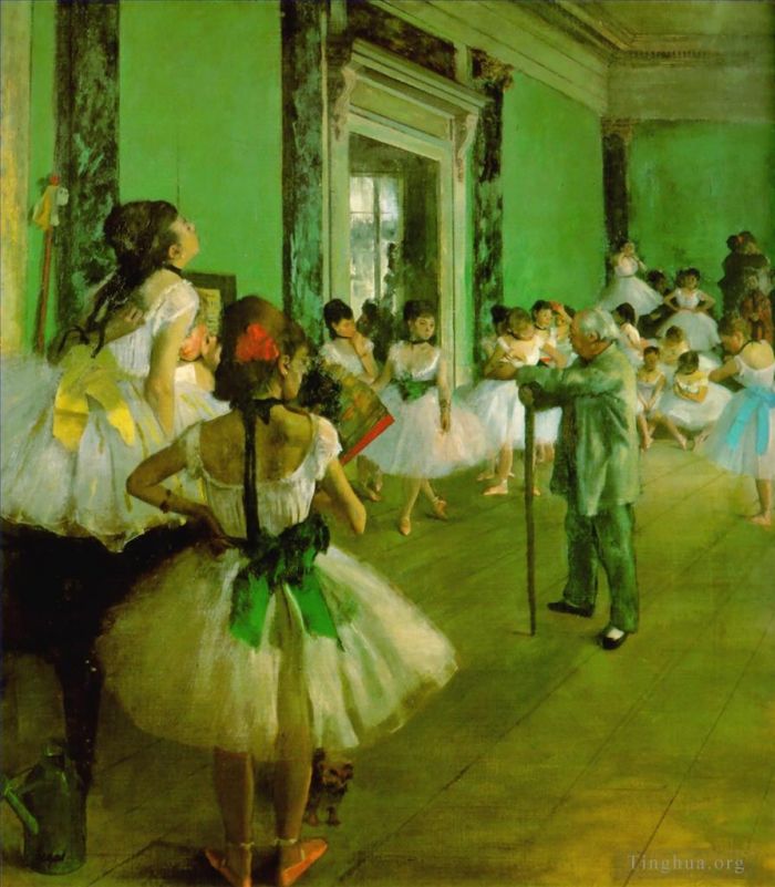 Edgar Degas Oil Painting - The Ballet Class
