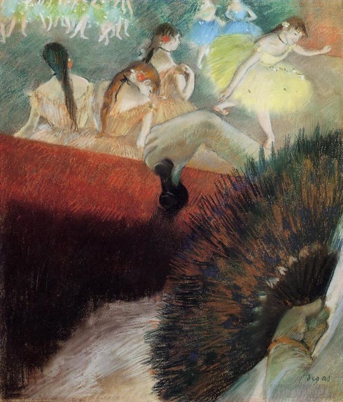 Edgar Degas Various Paintings - At the Ballet