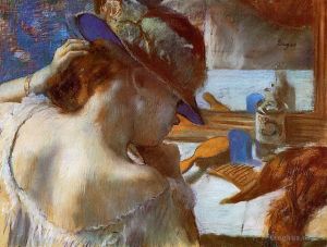Artist Edgar Degas's Work - At the Mirror