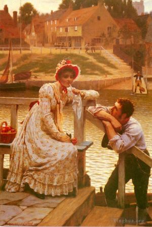 Artist Edmund Leighton's Work - Courtship