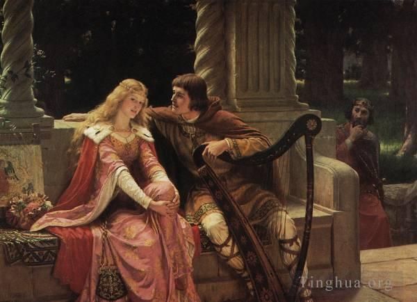 Edmund Leighton Oil Painting - Tristan and Isolde
