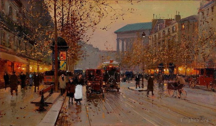 Edouard Cortes Oil Painting - 8 boulevard de la madeleine 4