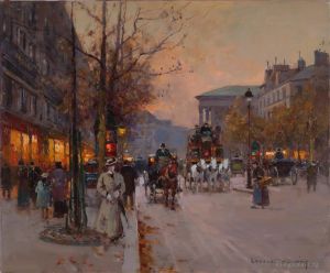 Artist Edouard Cortes's Work - Boulevard de la madeleine 4