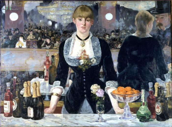 Edouard Manet Oil Painting - A Bar at the Folies-Bergère