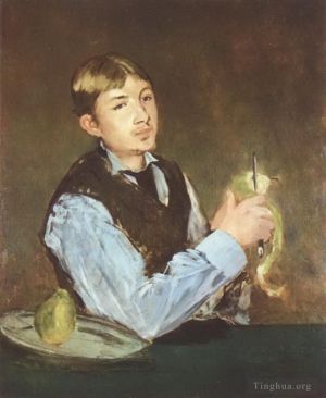 Artist Edouard Manet's Work - A young man peeling a pear